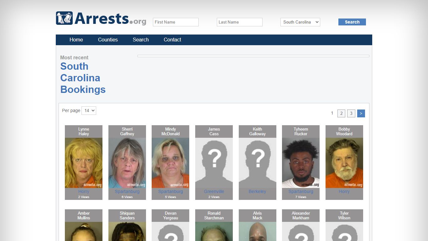 South Carolina Arrests and Inmate Search